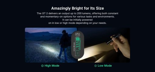 O Light i3T 2 EOS Small EDC Torch By O Light