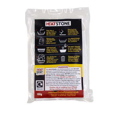 Heat2Eat Replacement Heat Stones 100g By Heat2Eat Self Steamers