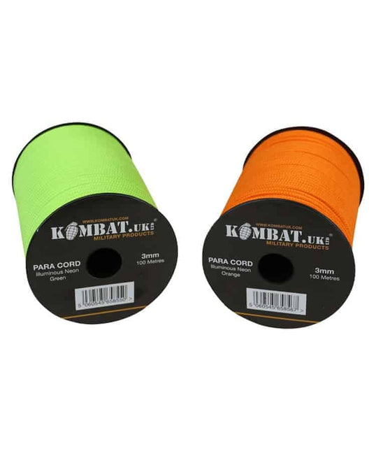 Para Cord 3mm on 100m Reel (Various colours) By Kombat UK