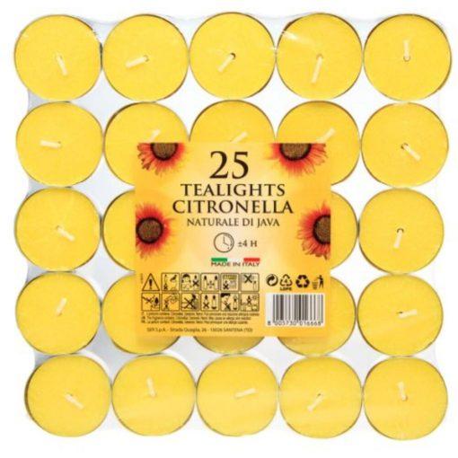 Prices Citronella Tealights x25 (insect repellent) By Wood To Water