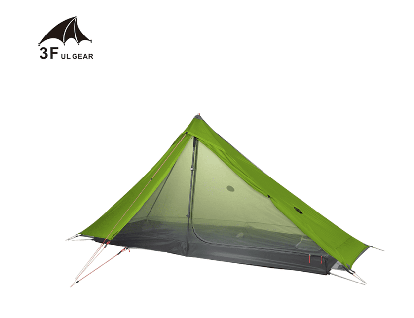 3FULGEAR Lanshan 1 Pro 3 season tent - Green (T Zip) By 3F UL GEAR