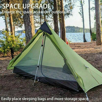 3Fulgear Lanshan 1 3 Season Tent - Green (T Zip) By 3F UL GEAR