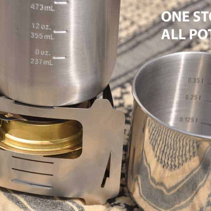 BE Bushbox Ultralight Outdoor Pocket Stove By BushCraft Essentials