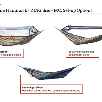 DD Frontline Hammock - KING Size - Multicamo By DD Hammocks