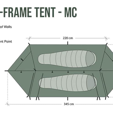 DD Hammocks A-Frame Tent - Multicamo By DD Hammocks