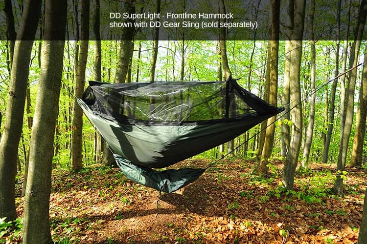 DD hammocks SuperLight - Frontline Hammock - Olive Green By DD Hammocks