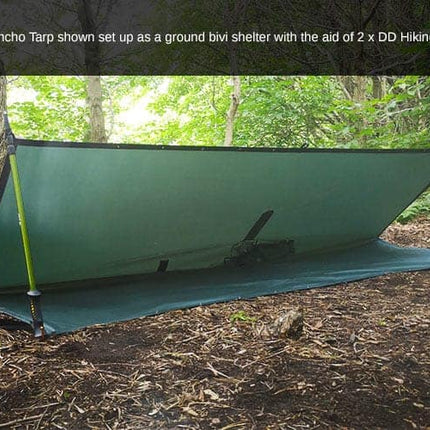 DD Hammocks Poncho Tarp - Olive Green By DD Hammocks