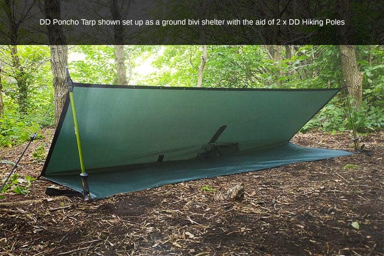 DD Hammocks Poncho Tarp - Olive Green By DD Hammocks