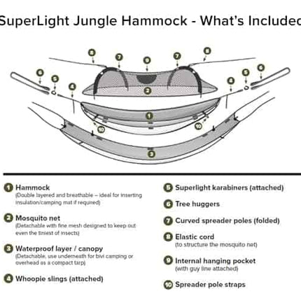 DD SuperLight Jungle Hammock By DD Hammocks