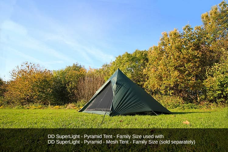 DD SuperLight Pyramid Tent - Family Size By DD Hammocks