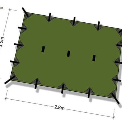 DD SuperLight Small Tarp By DD Hammocks