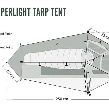 DD SuperLight Tarp Tent By DD Hammocks