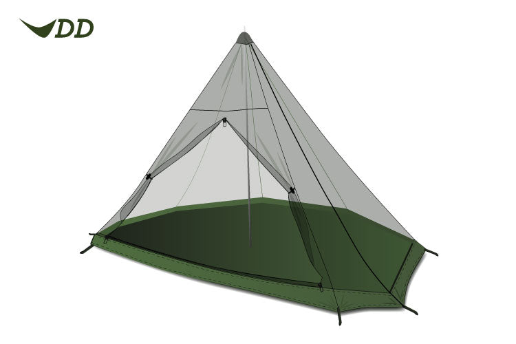 DD SuperLight - Tipi - Mesh Inner By DD Hammocks