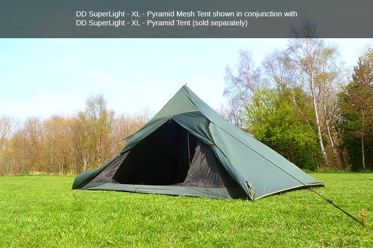 DD SuperLight XL Pyramid Mesh Tent By DD Hammocks