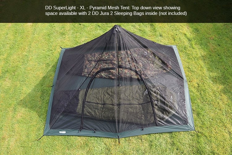 DD SuperLight XL Pyramid Mesh Tent By DD Hammocks