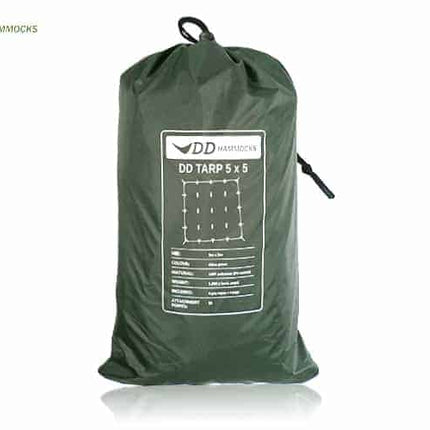 DD 5x5 Olive Green Tarp By DD Hammocks