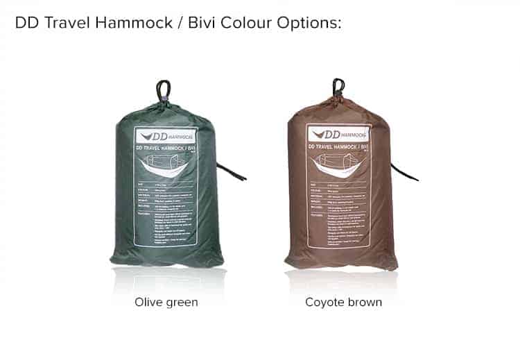 DD Travel Hammock / Bivi Coyote Brown By DD Hammocks