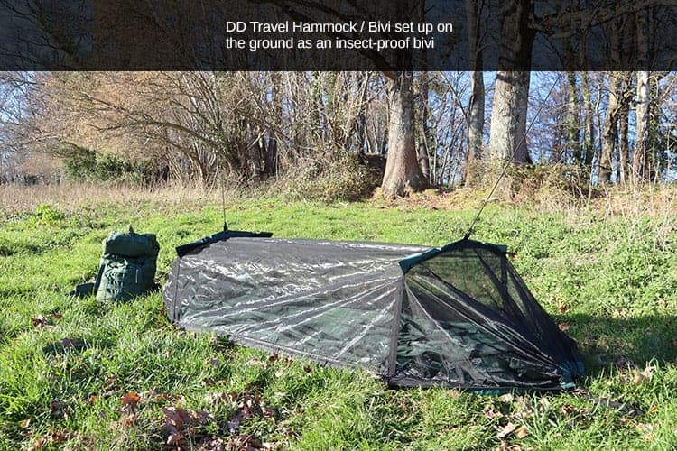 DD Travel Hammock / Bivi Olive Green By DD Hammocks