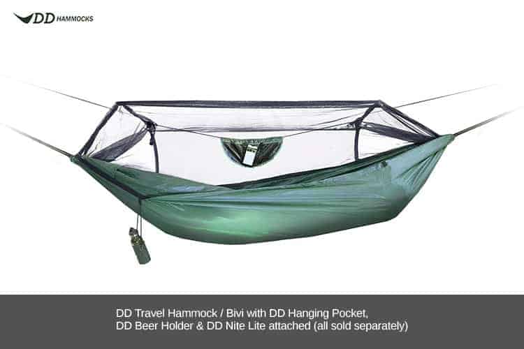 DD Travel Hammock / Bivi Olive Green By DD Hammocks