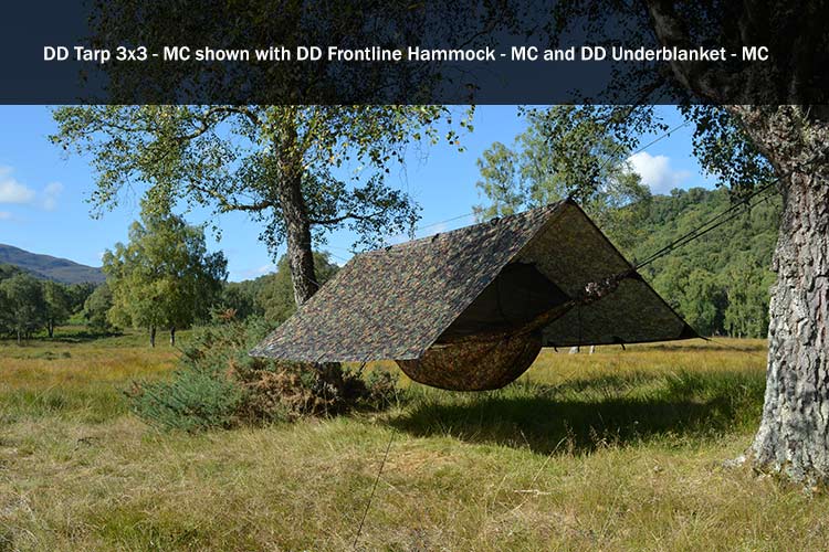 DD 3×3 – MC Multi Camo Tarp By DD Hammocks