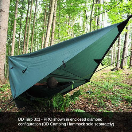 DD Hammocks Tarp 3x3 Pro - Olive Green By DD Hammocks