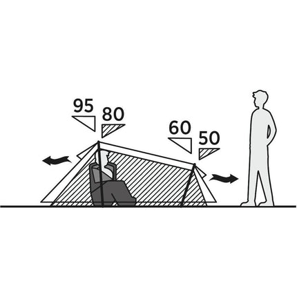 Easy Camp Geminga 100 Compact 1 man tent By Easy Camp