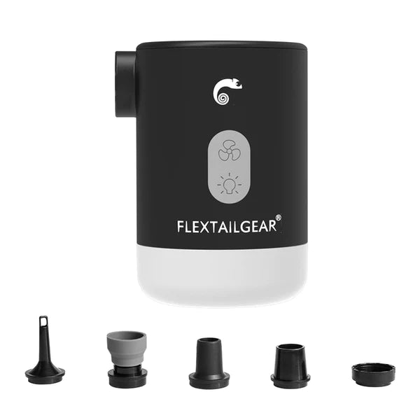 Flextail MAX PUMP 2 PRO- 4 in 1 Portable 3600mAh Rechargeable Air Pump Black By Flextail Gear