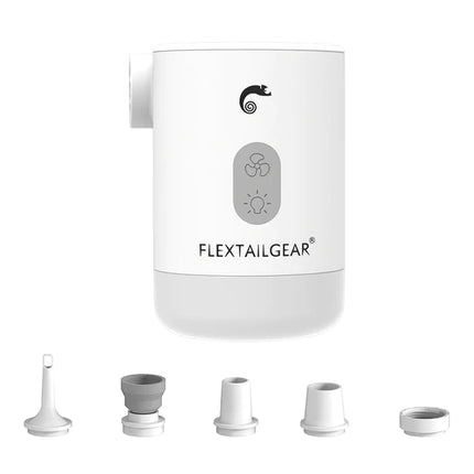 Flextail MAX PUMP 2 PRO- 4 in 1 Portable 3600mAh Rechargeable Air Pump White By Flextail Gear