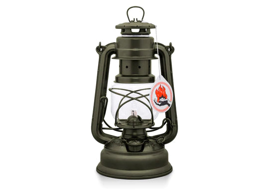 Baby Special 276 Hurricane Feuerhand Lantern (Various Colours) Olive By Feuerhand