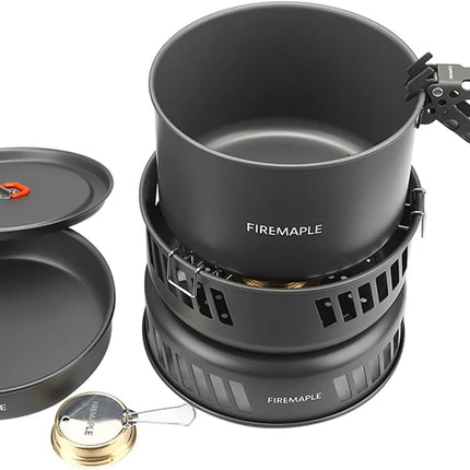 Firemaple Cooking Kit with Pans and Alcohol Burner By Fire Maple Gear