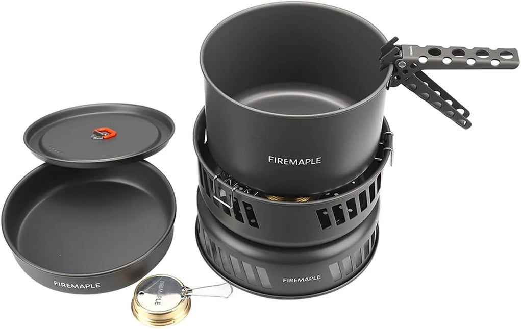 Firemaple Cooking Kit with Pans and Alcohol Burner By Fire Maple Gear