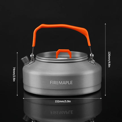 FireMaple Feast T3 Aluminium Kettle 0.8L (Black Handle) By Fire Maple Gear