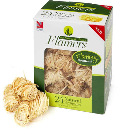 Flamers Natural Firelighters 24 Pack By Flamers