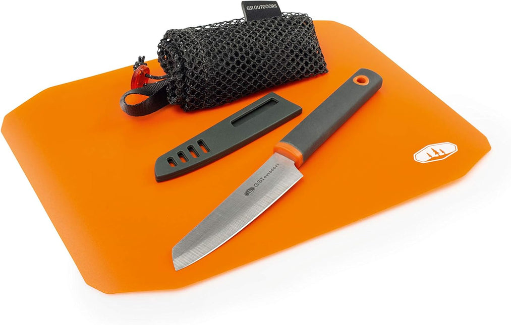 GSI Santoku Rollup Cutting board and Knife set By GSI outdoors