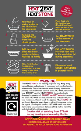 Heat2Eat Replacement Heat Stones By Heat2Eat Self Steamers