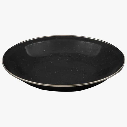 Highlander Deluxe Enamel Soup Plate (Various Colours) Black By Highlander Outdoor