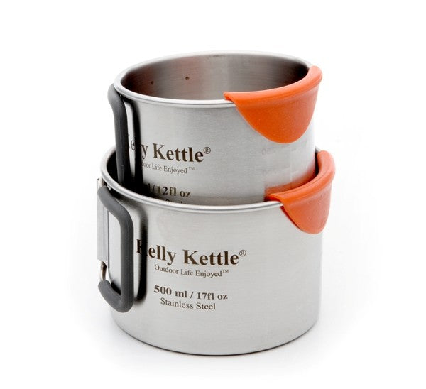 Kelly Kettle Camping Cup Set (350 & 500ml) By Kelly Kettle