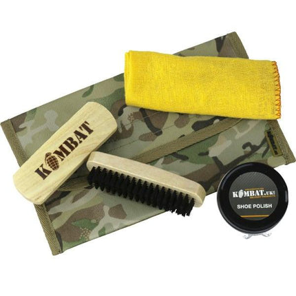 Kombat Military Boot Care Kit (Brown or Black Polish) By Kombat UK