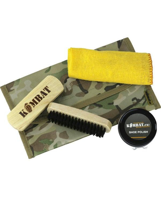 Kombat Military Boot Care Kit (Brown or Black Polish) By Kombat UK