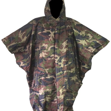 Kombat Ranger Poncho (Green or Camo) Woodland By Kombat UK