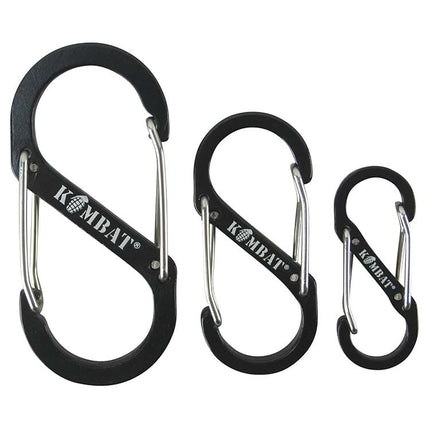 Kombat UK Carabiner set of 3 - Black By Kombat UK