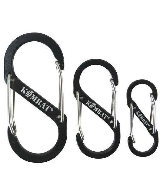 Kombat UK Carabiner set of 3 - Black By Kombat UK