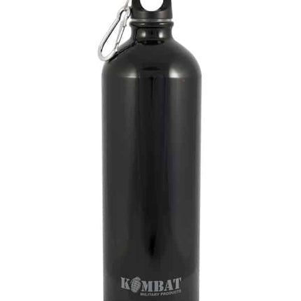 Kombat UK Aluminium Water Bottle 1000ml - Black By Kombat UK