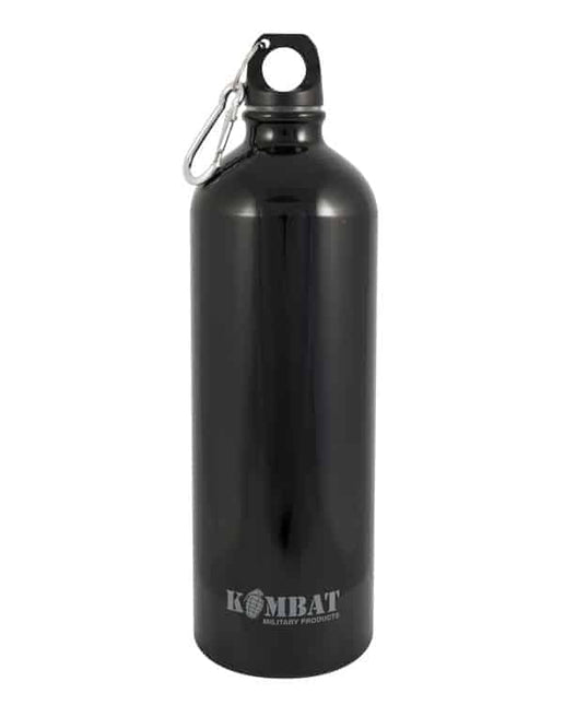 Kombat UK Aluminium Water Bottle 1000ml - Black By Kombat UK