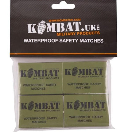 Kombat UK Waterproof Matches (Pack of Four) By Kombat UK