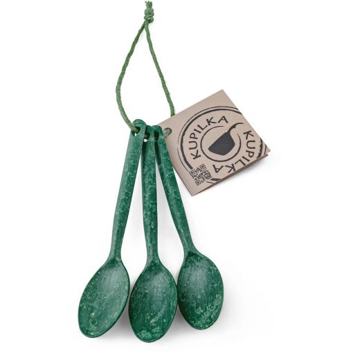 Kupilka Tea Spoon Set (Various Colours) Conifer Green By Kupilka Eco Dishware