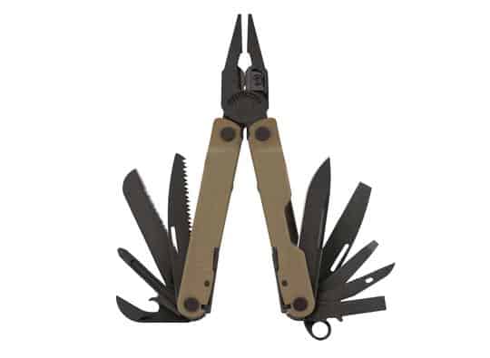 Leatherman Rebar® Multi-Tool w/ Nylon Sheath - Coyote & Black By Leatherman Multi Tools