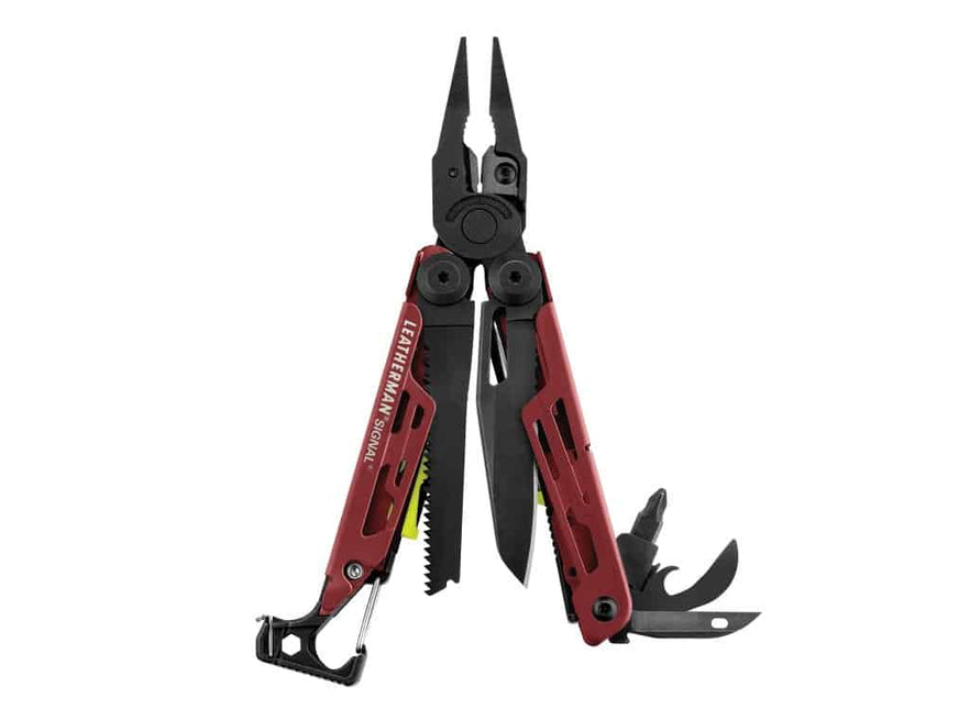 Leatherman Signal® Multi-Tool w/Nylon Sheath (Various Colours) Red Cerakote By Leatherman Multi Tools