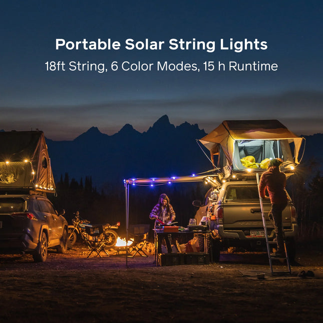 Luci Solar String Lights: Color 18' (USBC) By MPowerd