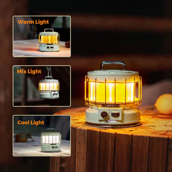 Flextail MAX LANTERN - 3-in-1 Vintage Lantern with Flame with humidifier By Flextail Gear